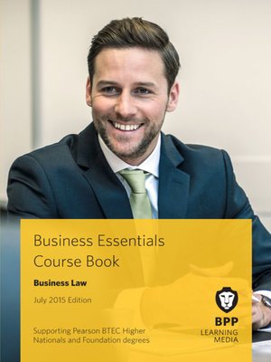 cover image of Business Law Course Book 2015